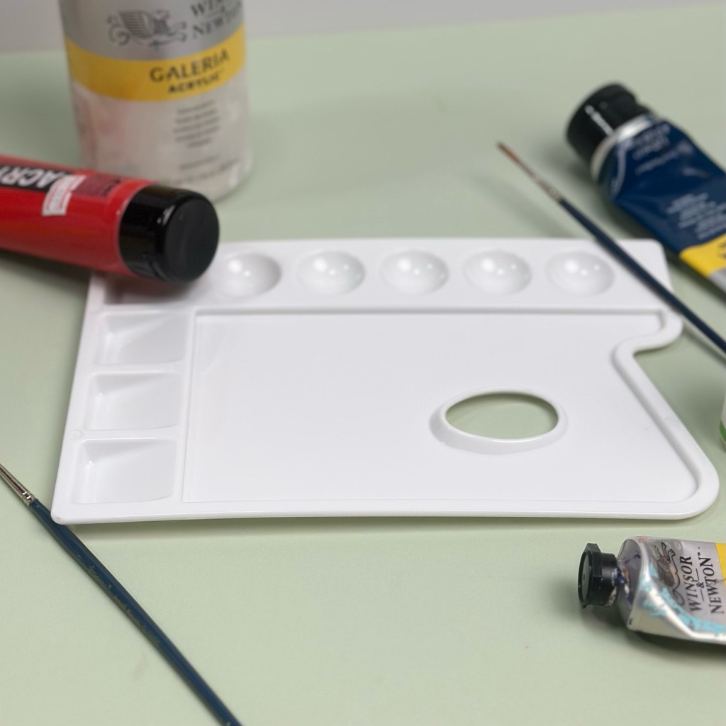 [Jibu’Pick] จานสีอะคริลิค สีน้ำมัน ทั้งแบบพลาสติก กระดาษและไม้