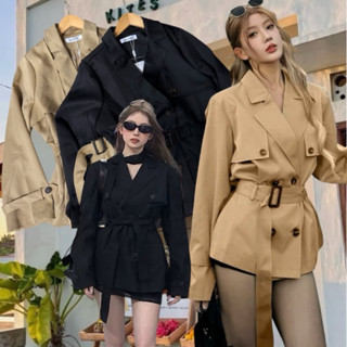 เเจ๊คเกตสไตล์เทรนชโค้ชสวยทันสมัยงานเกรดนำเข้า