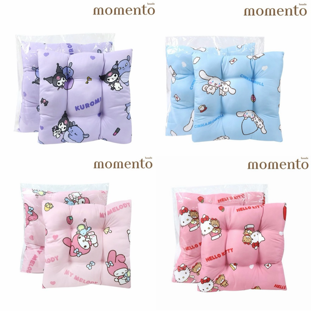 🔥พร้อมส่ง🔥ส่งด่วน✨โมเมนโตเบาะรองนั่ง ลายSanrio 20x20นิ้ว 💕💝ของขวัญปีใหม่ ของขวัญวันเกิด🛍️🎁 ของแท้ 100%✨