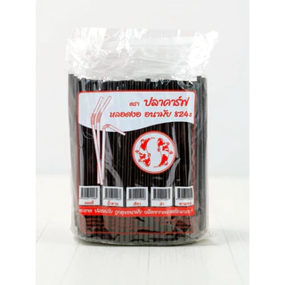 (1ห่อ) หลอดงอ ตราปลาคราฟ 8 มิล 250 เส้น ไม่หุ้มฟิล์ม ดูดน้ำ หลอดพลาสติก หลอดอนามัย หลายสี