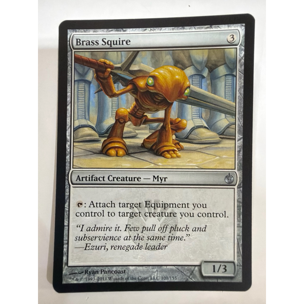 Mirrodin Besieged: Brass Squire ของแท้พร้อมส่ง MTG Magic the gathering