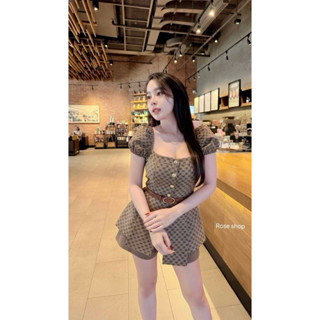 Phapassz - เชต 3ชิ้น เสื้อแขนตุ๊กตา และกางเกงขาสั้นมาพร้อมเข…