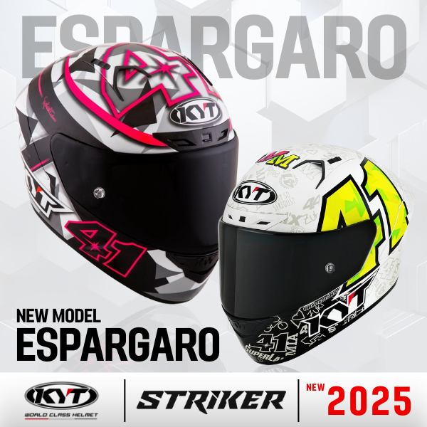 หมวกกันน็อค เต็มใบจากแบรนด์ KYT Striker New model - ESPARGARO 2990.-