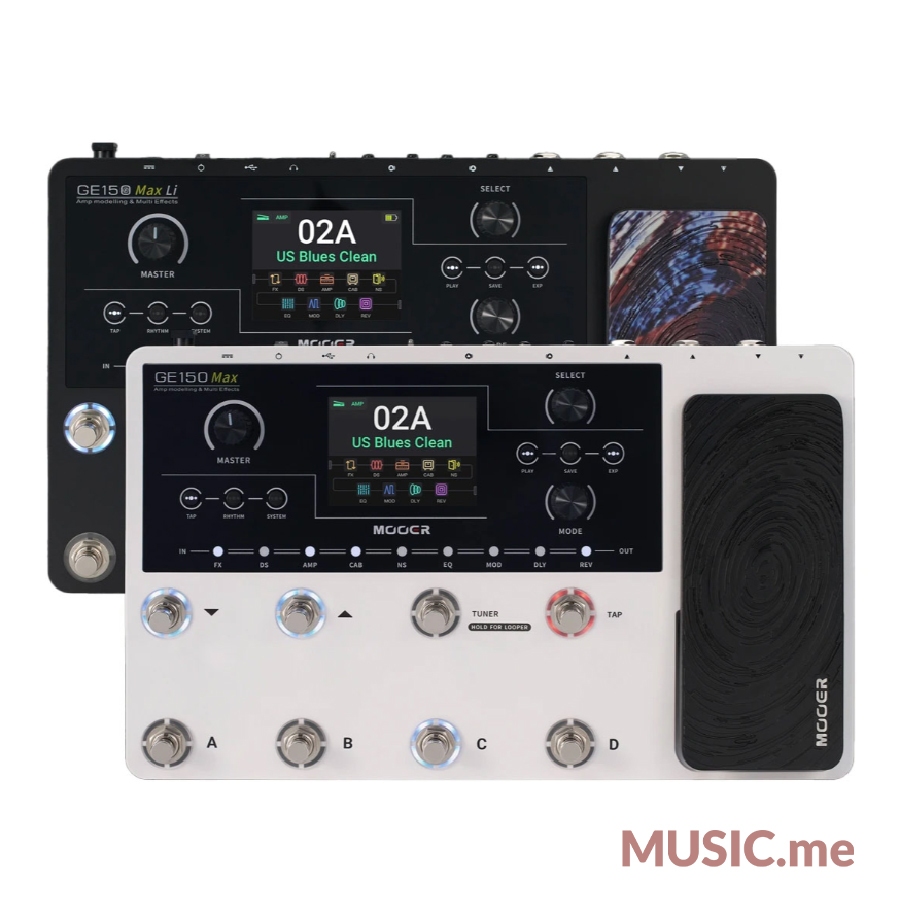 มัลติเอฟเฟคกีตาร์ Mooer GE150 Max / GE150 Max Li Amp simulation effects I ผ่อน0% นาน10เดือน