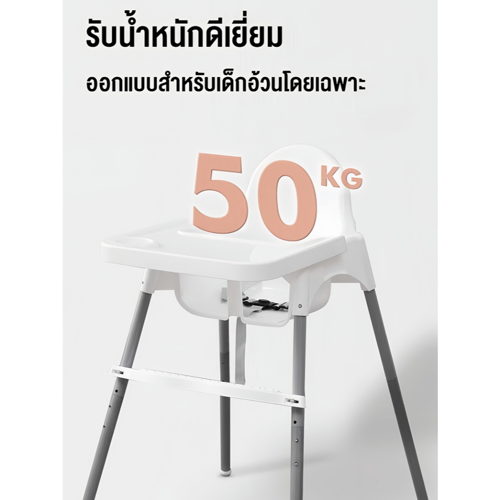เก้าอี้กินข้าวเด็ก โต๊ะกินข้าวเด็ก IKEA เก้าอี้นั่งกินข้าวเด็ก ถอดประกอบได้ 0–3 ปี - รูปที่ 4