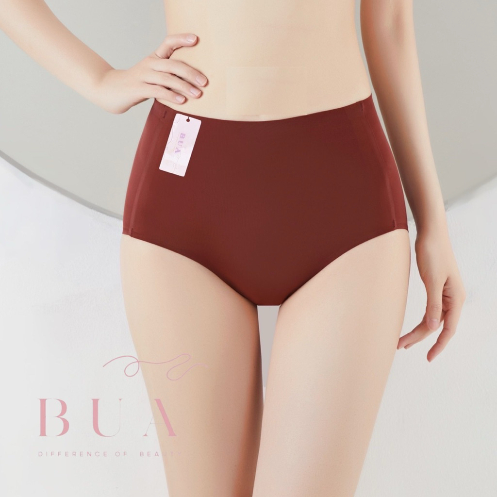 3แถม3💥 กกน.ไร้ขอบชบา เอวสูง (BUA Soft)(6ตัว)