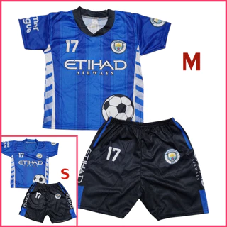 ชุดกีฬาเด็ก S กับ M ผ้ามันไมโคร S 1-2 ปี 7-12โล ,M 2-4 ปี 12-17โล ชุดบอลเด็ก
