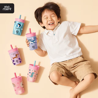 แก้วน้ำเด็ก กระบอกน้ำเด็ก 350ml สแตนเลส เก็บเย็น/ร้อน ลายการ์ตูนเต็มใบ พกพาสะดวก รุ่น Kid’s Little Buddy Moment