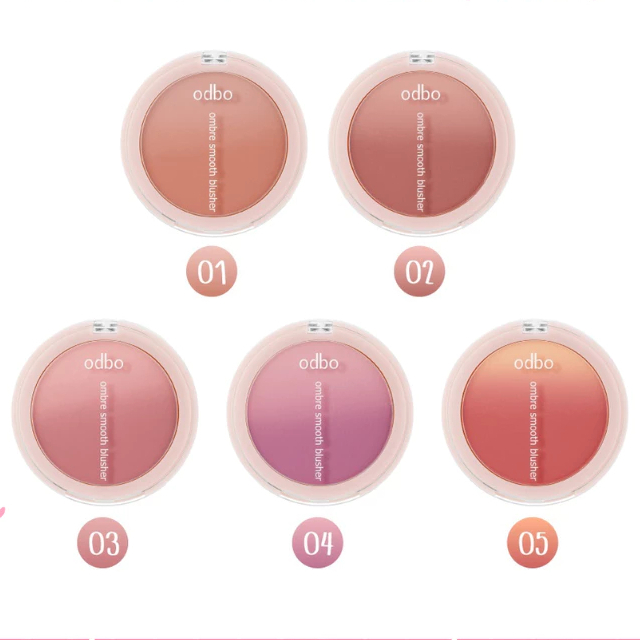 บลัชออน ODBO Ombre Smooth Blusher 8g OD1307 สองเฉดสี