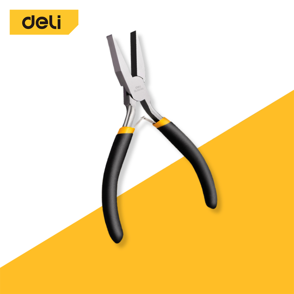 Deli คีมปากจิ้งจก คีมปากแหลม คีม คีมมินิ 4.5/5/6 นิ้ว คีมปากแหลมขนาดเล็ก คีมตัดสายไฟ ​ใช้งานทนทาน ขนาดเล็ก Pliers