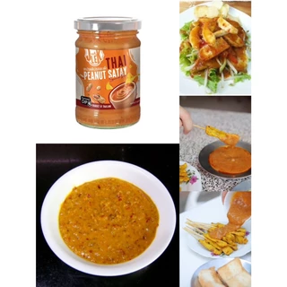 J-Lek (เจ๊เล็ก) น้ำจิ้มสะเต๊ะ ซอสสะเต๊ะ Satay Sauce (Thai Peanut Satay Sauce230g)