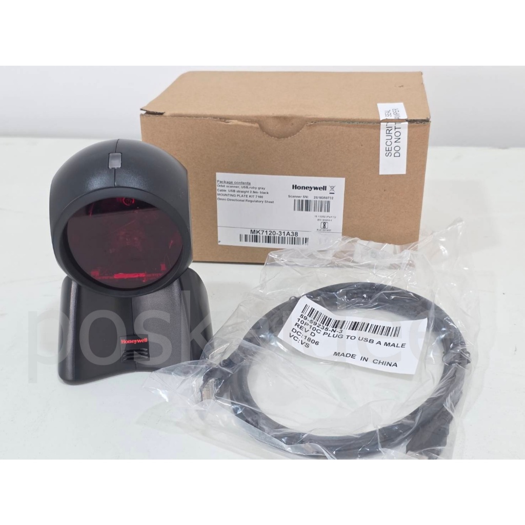 เครื่องอ่านบาร์โค้ด Barcode Scanner HONEYWELL MK7120 มือสอง