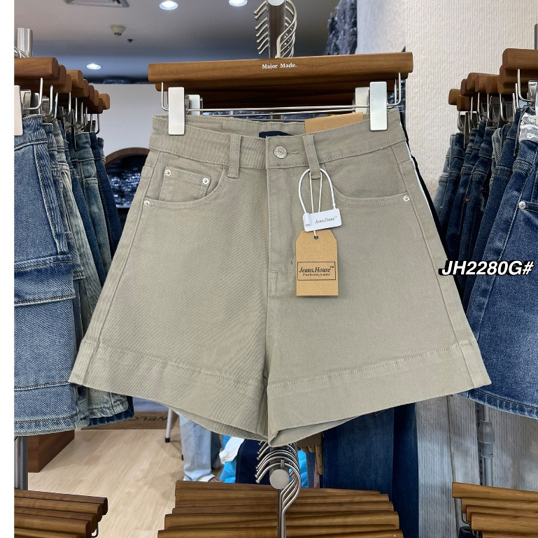 JH2280G#(สีเทา) กางเกงยีนส์ขาสั้น