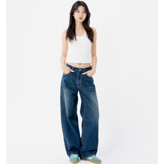 กางเกงยีนส์ RAVVESTUDIO's Baggy Jeans - Dark