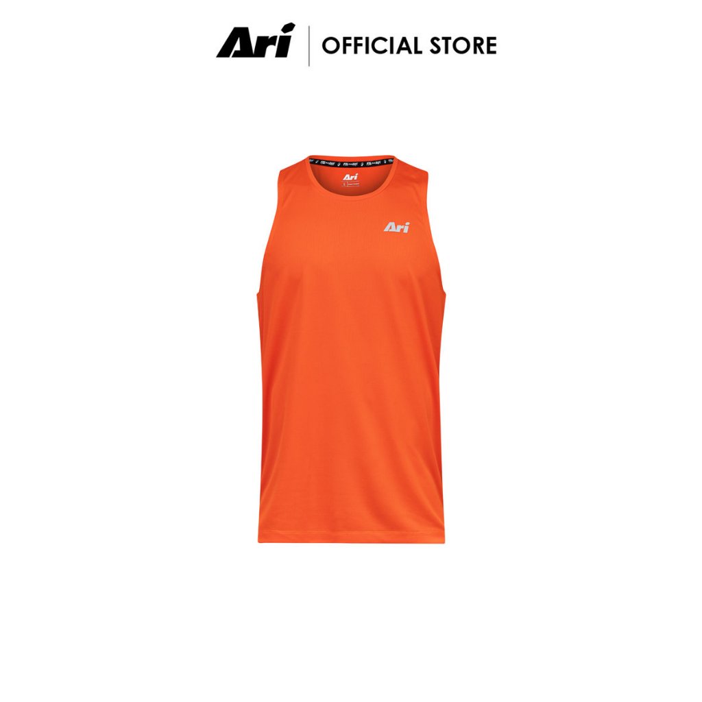 ARI ESSENTIAL NEAT RUNNING TANK - ORANGE (AAP3113-33) เสื้อวิ่งแขนกุด ESSENTIAL NEAT สีส้ม