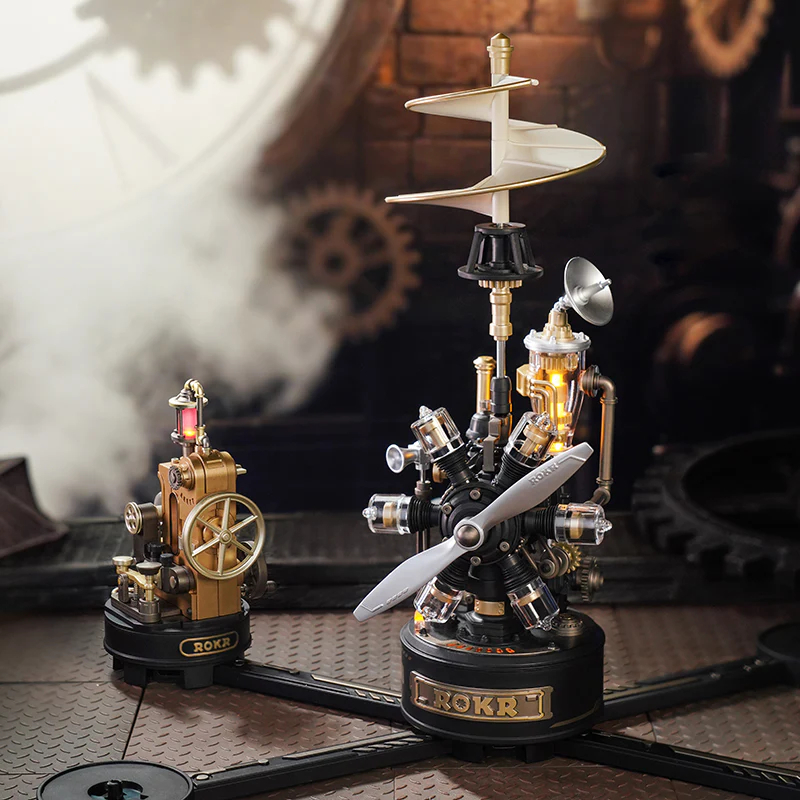 🏗️ พร้อมส่ง EN.ver 📡 Funtory โมเดล พลาสติก DIY ประกอบเอง Industrial City ของเล่น ของแต่งบ้าน ROKR