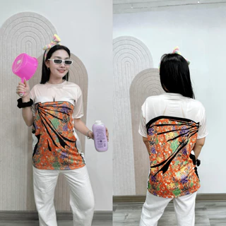 เสื้อผ้ายืด คอกลม แขนสั้น พิมพ์ลาย ผ้าถุง กระโจมอก พร้อมส่ง ไซส์ S-5XL ผ้ากีฬา ตลกๆ ฮาๆ ไม่ร้อน สงกรานต์ ตลกๆ ฮาๆ ปั่นๆ