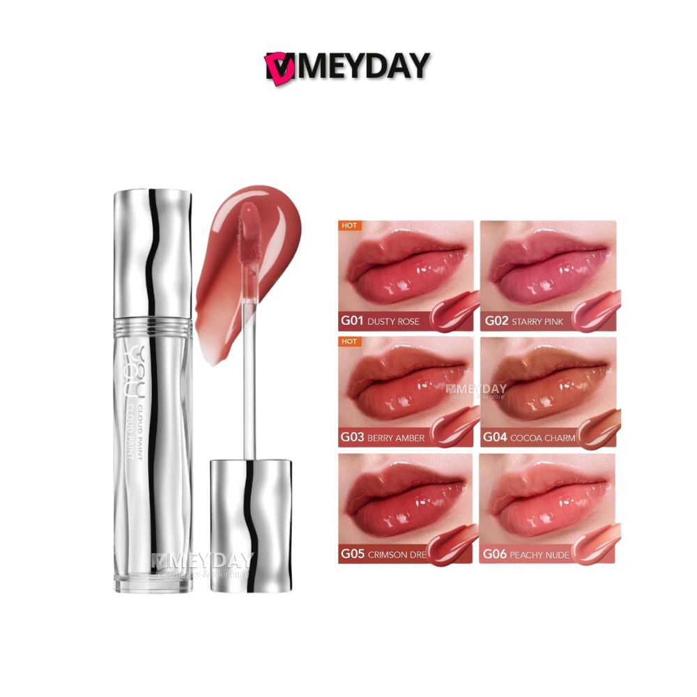 Y.O.U Cloud Paint Glassy Glow Lip Tint วาย.โอ.ยู คลาวด์ เพนต์ กลาสซี่ โกลว์ ลิปทินท์ 3 กรัม