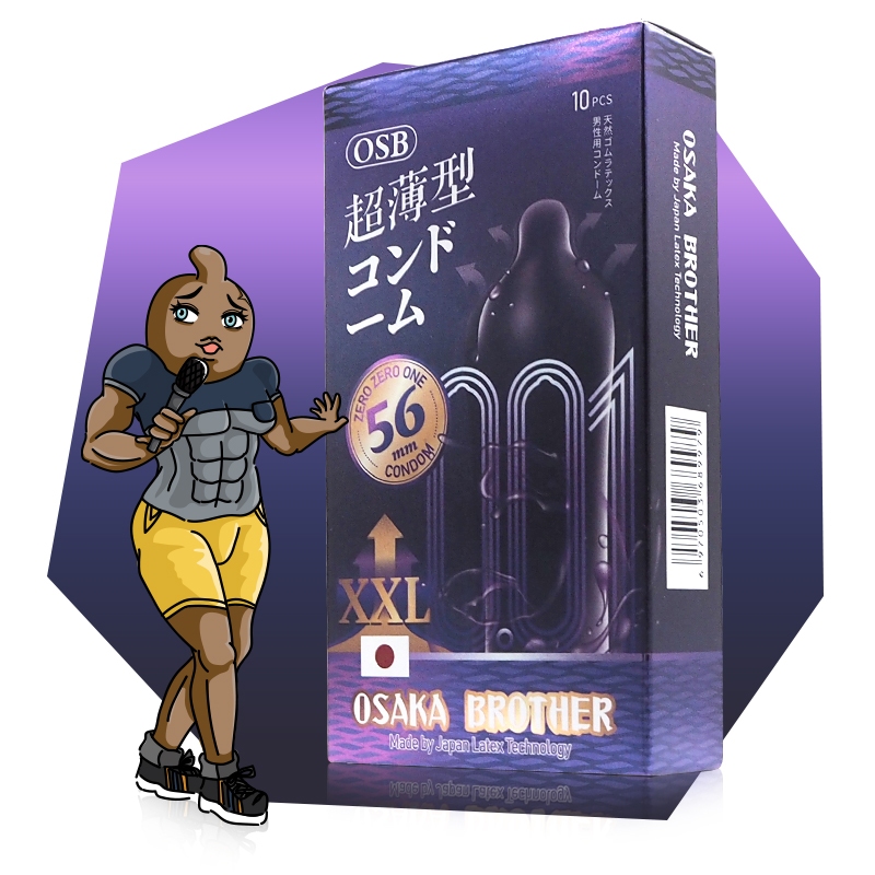 OSAKA BROTHER XXL 56 ถุงยางอนามัย ผิวเรียบ บาง 001 ขนาด 56 mm. (1 กล่อง) มี 10 ชิ้น รูปที่ 8