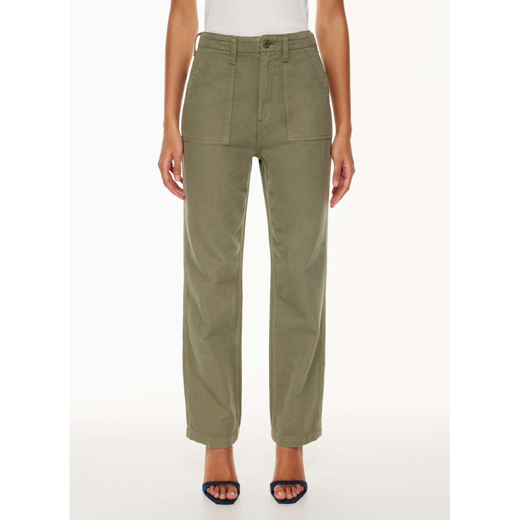 pomelo กางเกงขายาว xxs กางเกงpomelo ส่งต่อ พร้อมส่ง กดได้เลย ตำหนิกระดุมหลวม