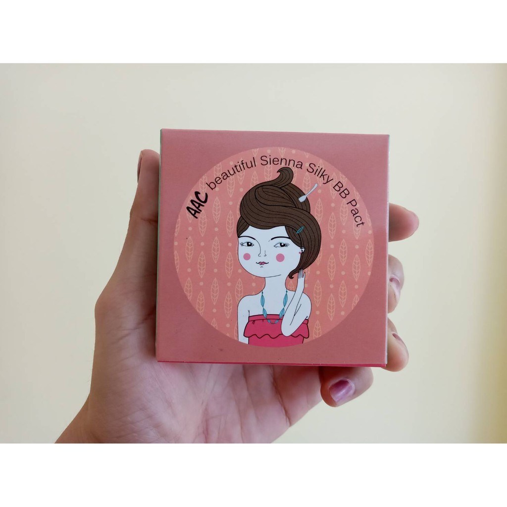 AAC beautiful Sienna Silky BB pact แป้งชูสองนิ้ว