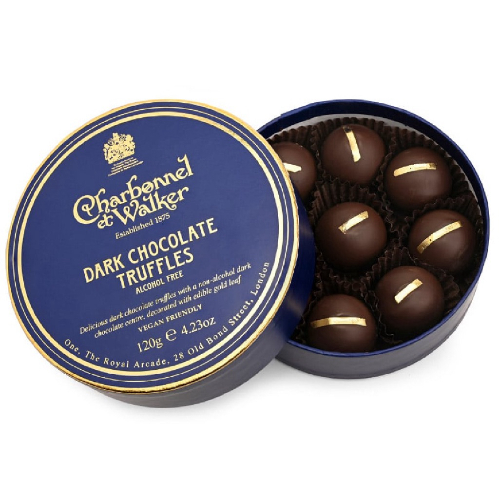 Charbonnel ET Walker Dark Choc Truffle/Pistachio Truffles/Pink Salted Himalayan/Sea Salt Caramel 115