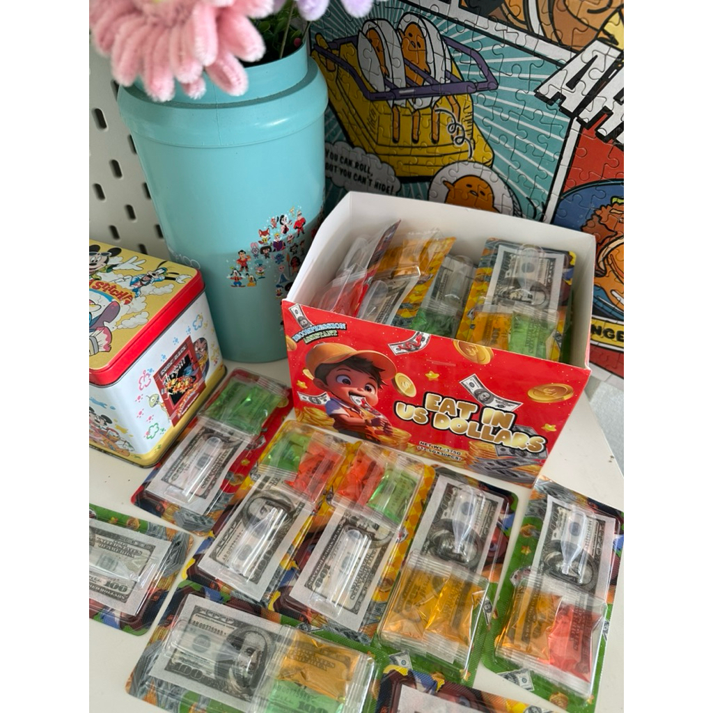 ขนมเงินกระดาษกินได้+ซอสแยม30ชิ้น ราคาถูก Shopee Lazada