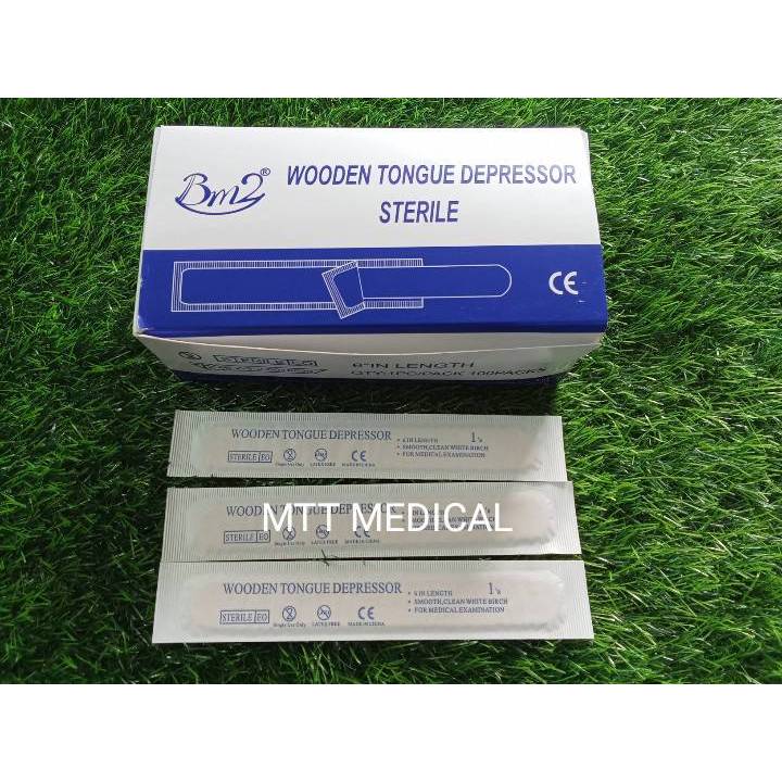 ไม้ไอติม ไม้อนามัยมีห่อทุกชิ้น ไม้ตักวาสลีน ไม้กดลิ้น Wooden Tongue Depressor Sterile