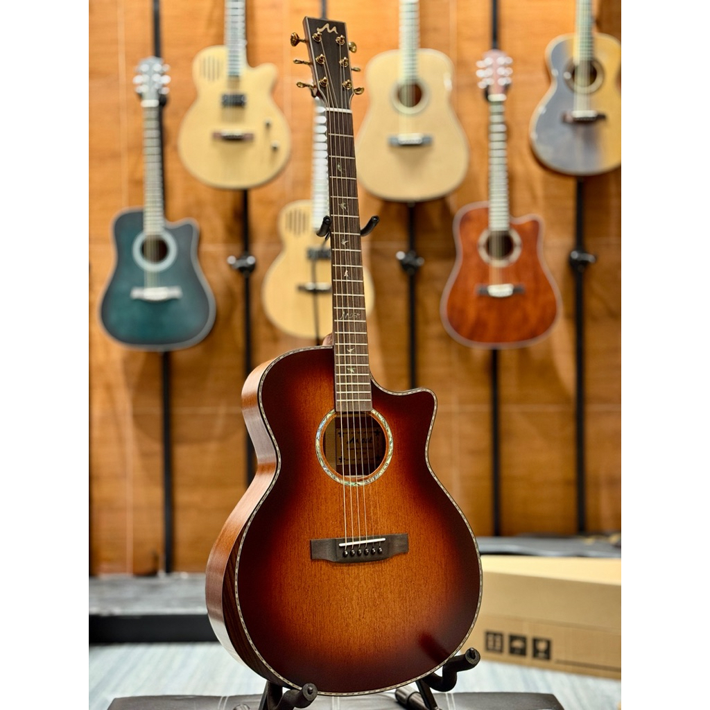 กีต้าร์โปร่ง Most M-03 all solid ไม้แท้ทั้งตัว ขนาด 41นิ้ว มีอาร์มเรส