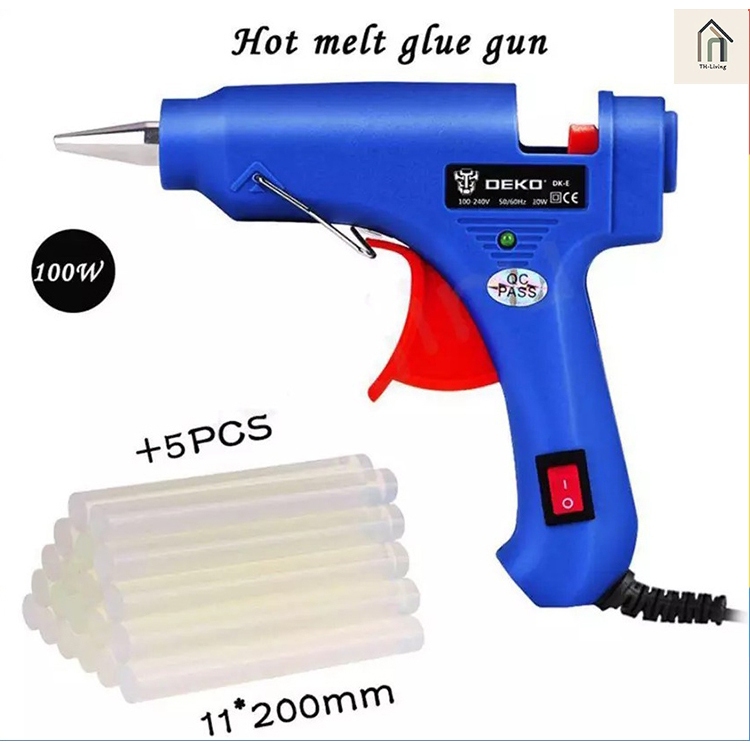 Tools.Shop. ปืนกาวร้อนละลาย ด้ามกาวแท่ง งานแฮนเมด เหมาะสำหรับแถบกาวขนาด 7MM，DIY