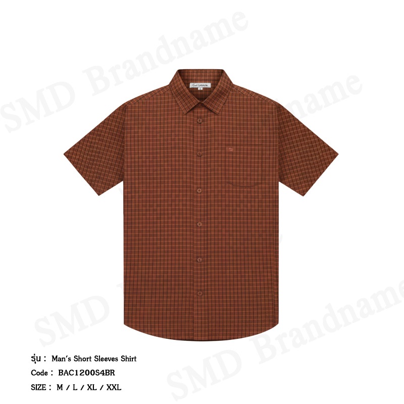 Guy Laroche เสื้อเชิ้ตแขนสั้นผู้ชาย รุ่น Man’s Short Sleeves Shirt Code: BAC1200S4BR