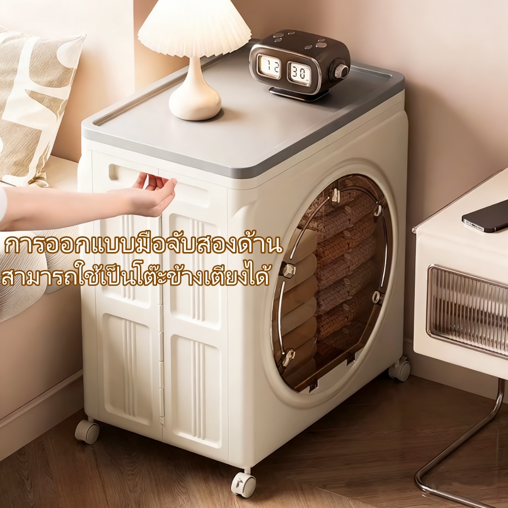 150Lกล่องเก็บข้อมูลขนาดใหญ่ ลิตรพร้อมล้อประตูคู่ Durabox Box Organizer สำหรับเสื้อผ้าเก็บของเล่น