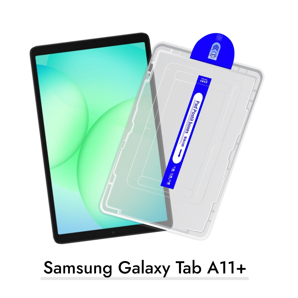 ฟิล์มกระจก พร้อมบล็อคติดตั้ง สำหรับ ซัมซุง แท็ป เอ11พลัส Tempered Glass Screen Protector For Samsung Galaxy Tab A11+ รูปที่ 2