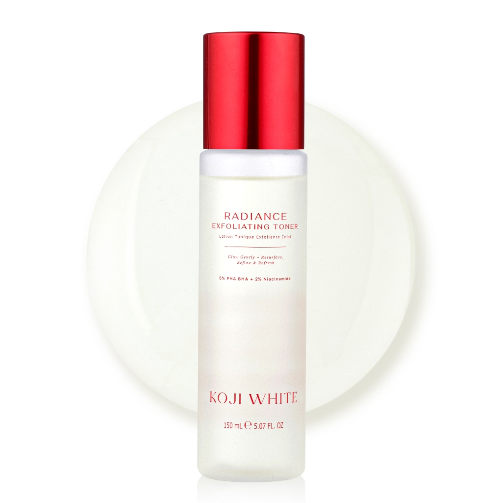 Koji White โทนเนอร์ผลัดเซลล์ผิว 5% PHA + BHA + 2% Niacinamide + Kojic Acid ผิวใส ชุ่มชื้น 150ml