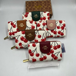 New กระเป๋าสตางค์ กระเป๋าใบกลาง6นิวลายเชอรี่มาใหม่ล่าสุดกำลั…