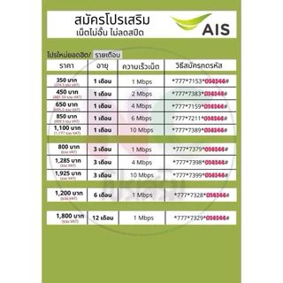 เบอร์มงคลA+คะแนนนดีมาก1000/1000 แนว 6565 เบอร์คู่ทรัพย์คู่โชค ais เติมเงิน ชุด1