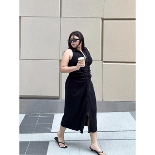 Felt.bkk Lisbon Dress Plus Size เดรสดีเทลจับจีบ พลัสไซส์ พร้อมส่ง