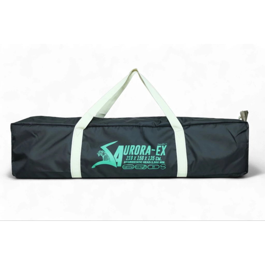 เต็นท์สนามเดินป่า  AURORA-EX 2025 สีเขียวโอลีฟ-กากี กันน้ำ 3500mm. thumbnail 7