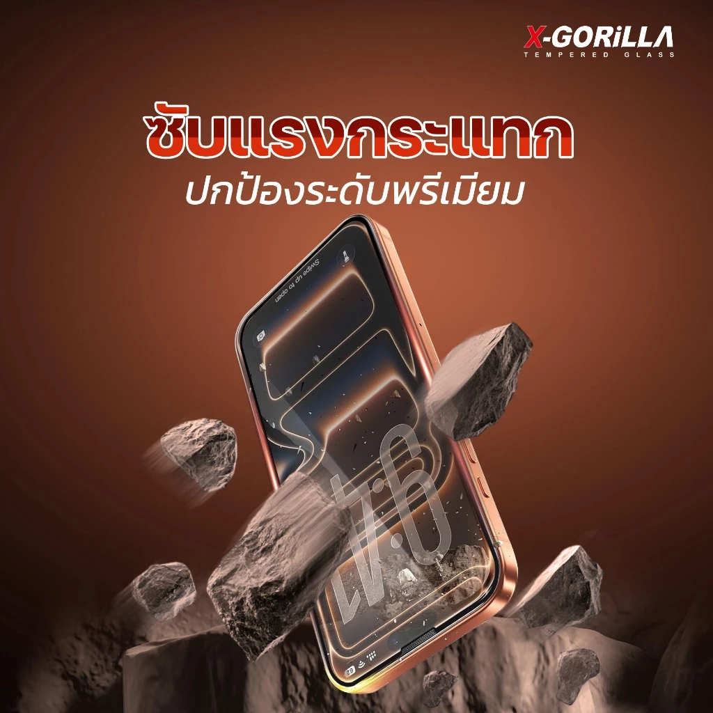 ฟิล์มกระจก X-GORiLLA For iPhone11-17 รุ่น MAGIC-APP มีบล็อกช่วยติด เกรดพรีเมี่ยม รับประกันแตก 90วัน thumbnail 4