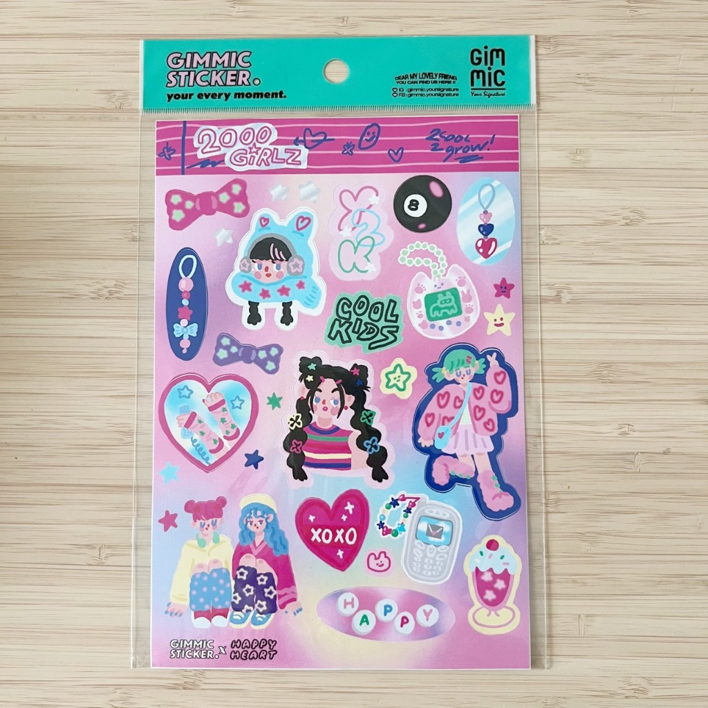 #sticker STKS-066 size A5 #gimmic x #happyheart