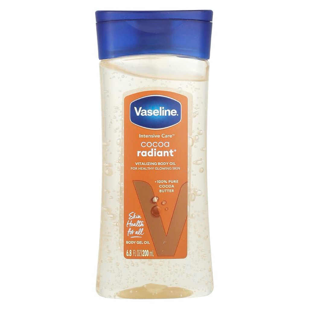 Vaseline Cocoa Radiant Body Oil 200 ml. ของแท้