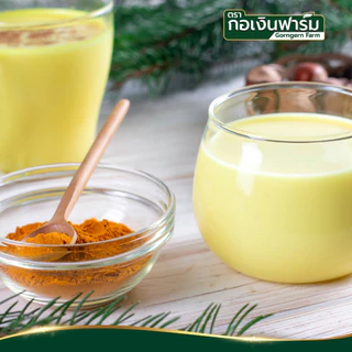 ขมิ้นผง ตรา กอเงินฟาร์ม ( TURMERIC POWDER Gorngernfarm Brand ) ขนาด 100 กรัม ชาสมุนไพร เครื่องเทศ