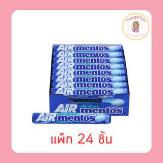 เมนทอส ลูกอมแอร์แอคชั่นแท่ง 37 กรัม (แพ็ก 24 ชิ้น)