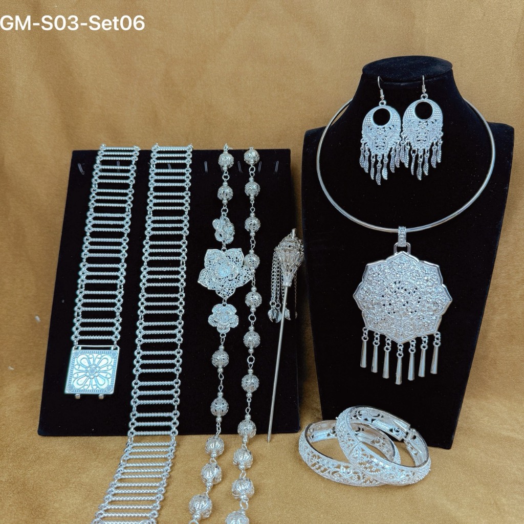 สร้อยคอเซิ้งอีสาน เครื่องประดับงานเทศกาลเด็ก–ผู้ใหญ่ ใส่เข้าชุดไทยและงานแสดงนาฏศิลป์ งานคุณภาพดี ทนทาน - รูปที่ 4