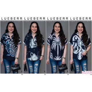 BLUEBERRY NIGHTS L4333 เสื้อเชิ้ต แขนสั้น ผ้าโพลิเอสเตอร์เบล…