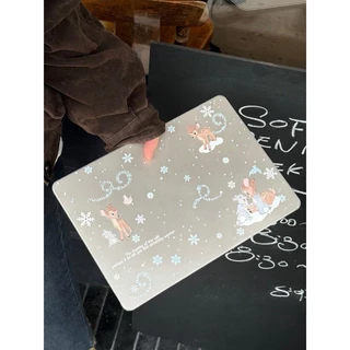 Miranda🚀พร้อมส่ง🚀เคสสำหรับแมคบุ๊คใส Bambi Glitter Neo13 Pro14 Pro16 M4 A3113 Air13 เคส MacBook Air15