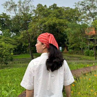 ☀️APPEAL♻️🥥 Summer Bandana ผ้าโพกหัว 58 x 58cm ผ้าจากใยมะพร้าว ผ้าโพกผม ผ้าพันคอ COCOFlexi AC038