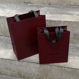 maison KEEPS | ถุง Shopping Bag | Burgundy | มีให้เลือก 2 Size