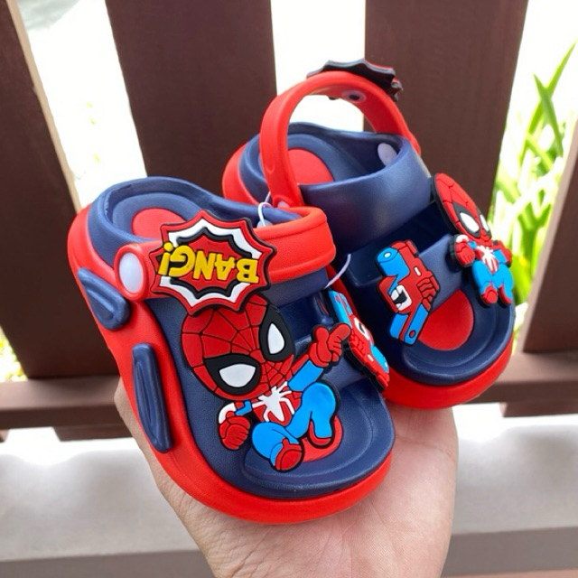 รองเท้ารัดส้นเด็ก spider-Man พื้นนุ่มเบามาก เด็กผู้ชาย