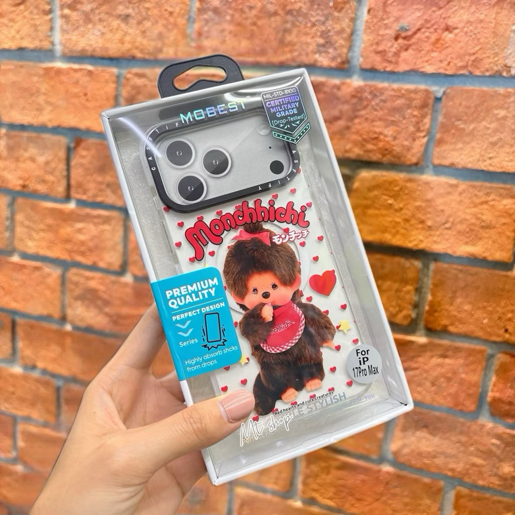 🎉Mobest Case Monchhichi มีแม่เหล็กชาร์จ สำหรับ iP 17 17pro 17promax 14promax 15promax 16promax 15